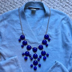 Statement Necklace, Blue